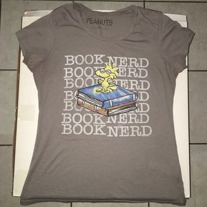 Peanuts Book Nerd Woodstock shirt